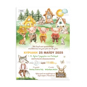 πρόσκληση βάπτισης φάρμα